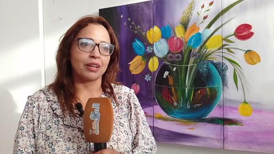 خريبكة: لوحات زينب النعيري تزهر بملتقى الثقافة العربية.. سفر إبداعي حالم بلا حدود