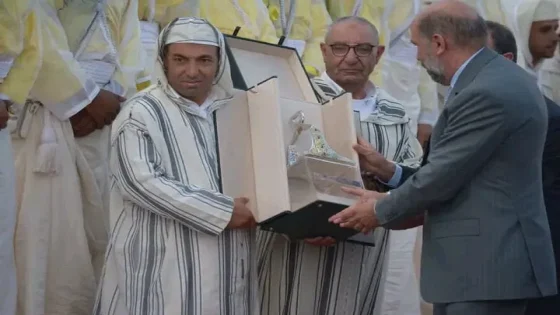 سربة عبد الغني بنخدة من بئر مزوي تُهدي جهة بني ملال خنيفرة الجائزة الكبرى لصاحب الجلالة الملك محمد السادس للتبوريدة