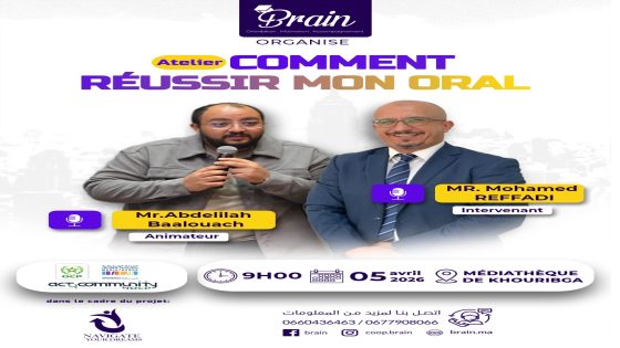 خريبكة: ورشة تدريبية مجانية لتعليم التلاميذ فن “التحدث أمام الجمهور” واجتياز المقابلات الشفهية